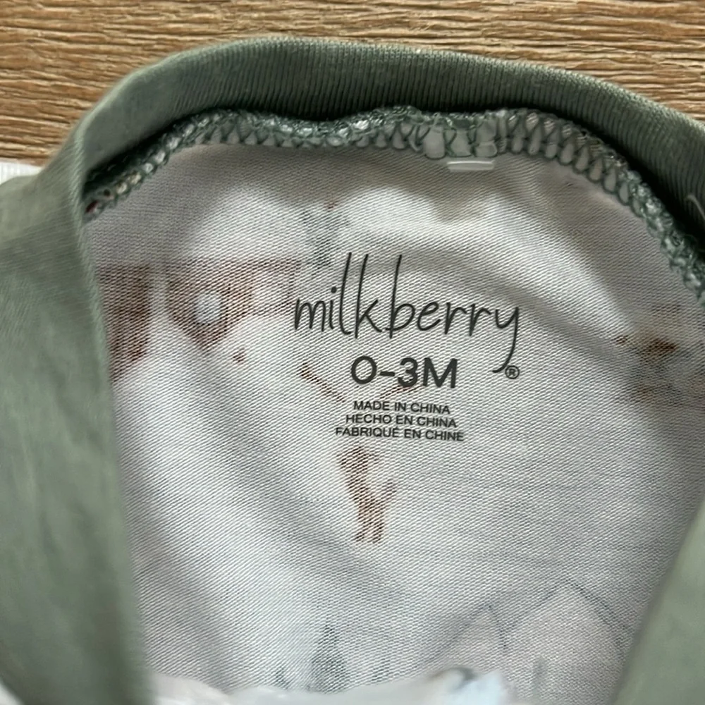 Milkberry Baby Boy Bamboo Footie Sleeper 3-6 6-9 months Winter Sports